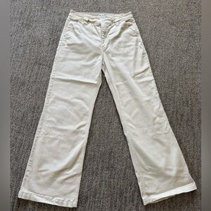 Kancan Cream Wide-Leg Jeans Size 30